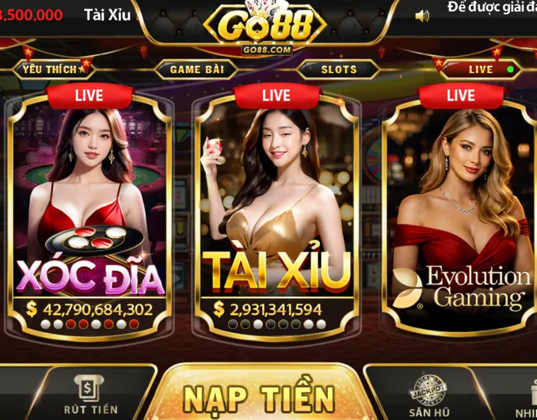 Danh Mục Casino Online Go88 Đỉnh Cao Thượng Lưu