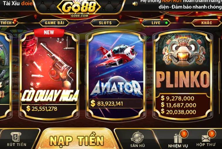 Danh Mục Game Nhanh Go88 Đẳng Cấp