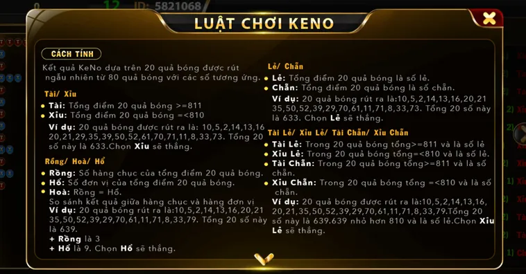 Khám Phá Thế Giới Keno Tại Go88 Với Tỷ Lệ Trúng Thưởng Cực Cao