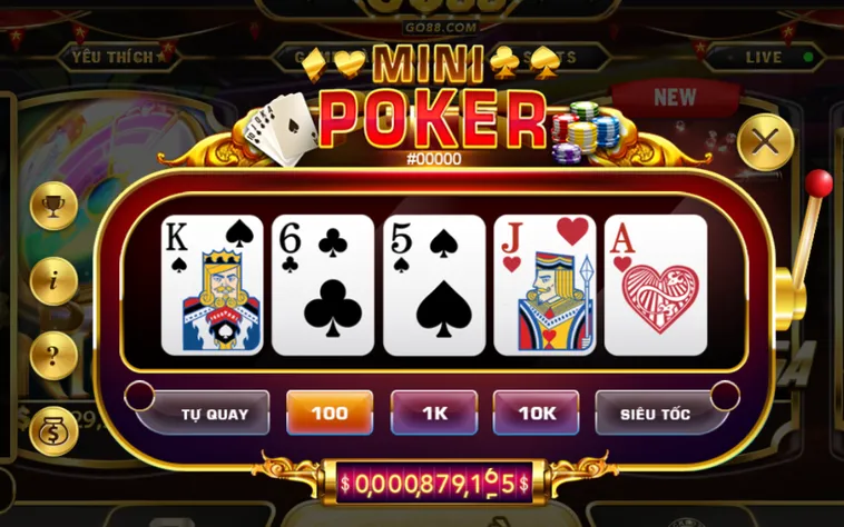 Chinh Phục Đỉnh Cao Phần Thưởng Cùng Minigame Mini Poker Tại Go88