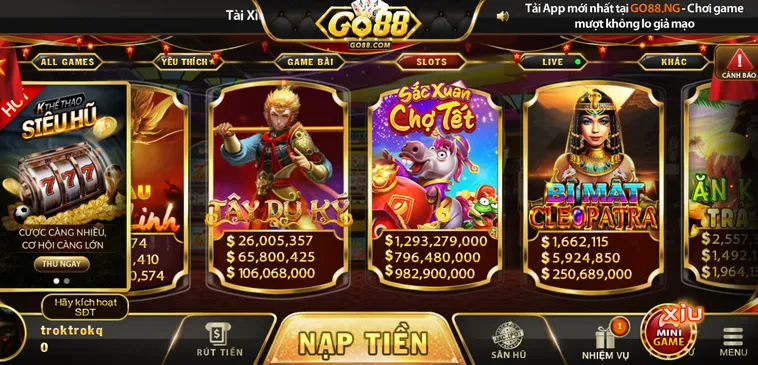 Bí Quyết Săn Jackpot Khủng Tại Sảnh Nổ Hũ Go88