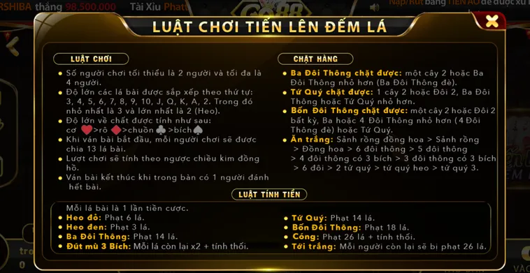 Chinh Phục Đỉnh Cao Tiến Lên Đếm Lá Tại Go88 Với Giải Thưởng Tiền Tỷ