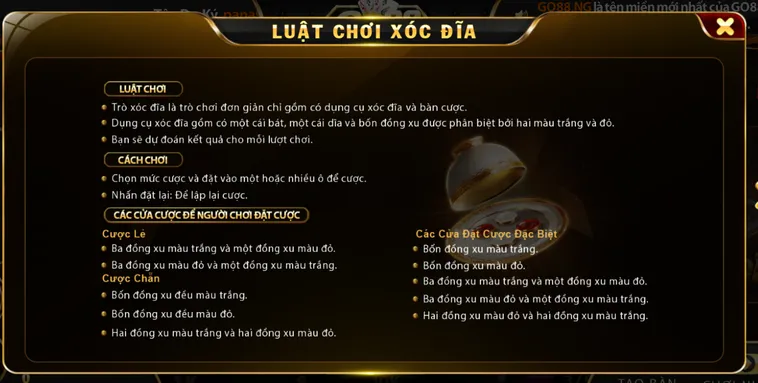 Khám Phá Thế Giới Casino Xóc Đĩa Tại Go88 Với Tỷ Lệ Thắng Cực Cao