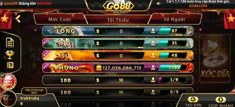 Khám Phá Thế Giới Casino Xóc Đĩa Tại Go88 Với Tỷ Lệ Thắng Cực Cao
